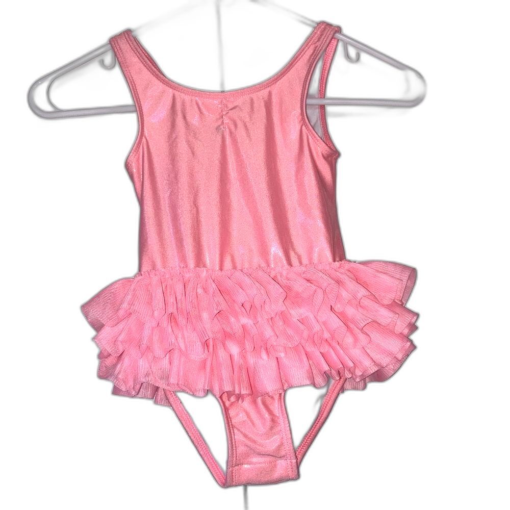 BALLERINA TUTU Shimmery Pink One Piece Swimsuit Cat and Jack Girls 5T